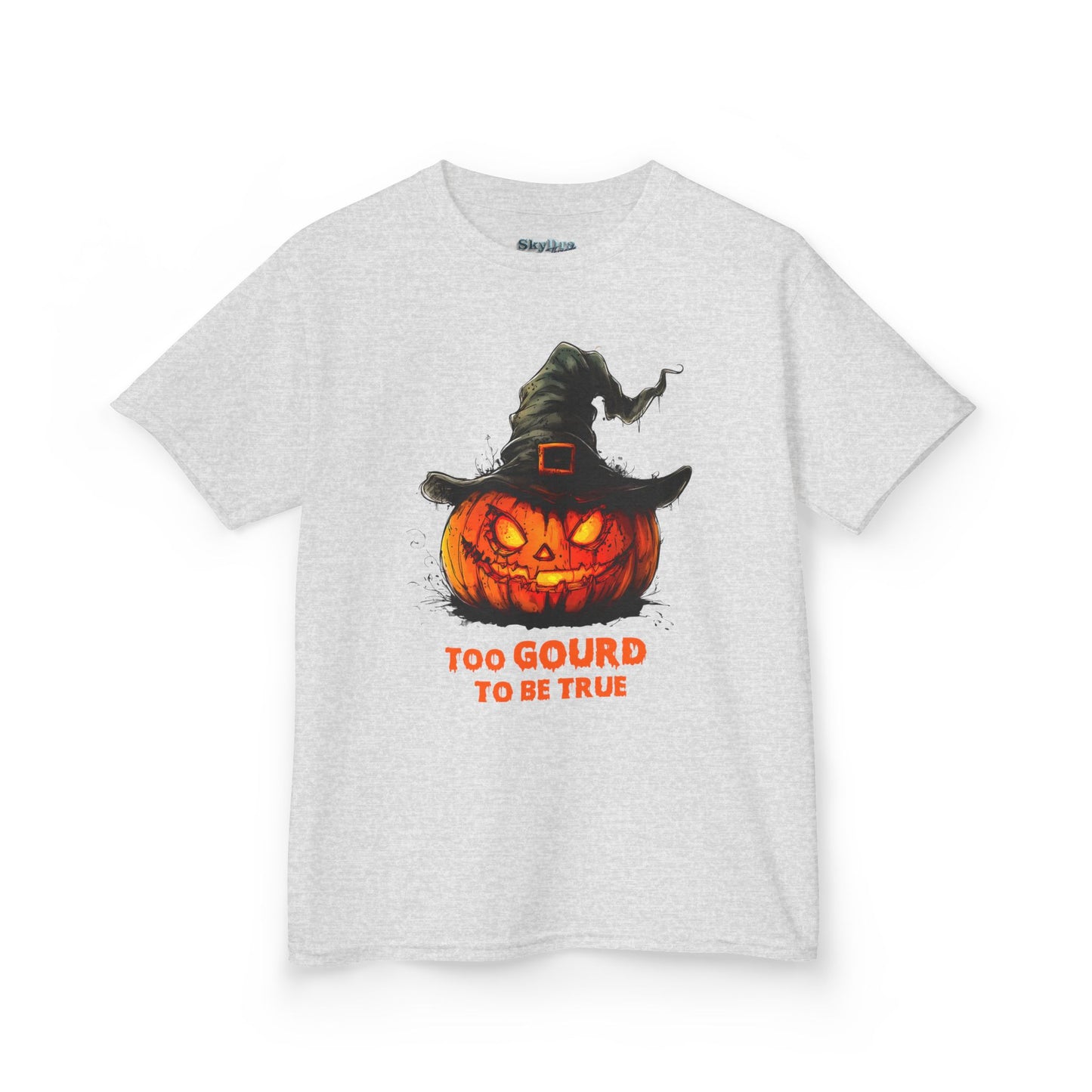 Halloween Kids T-Shirt, Too Gourd to Be True Tee, Funny Pumpkin Shirt, Kids Halloween Costume, Fall Family Outing Outfit, Trick or Treat Tee