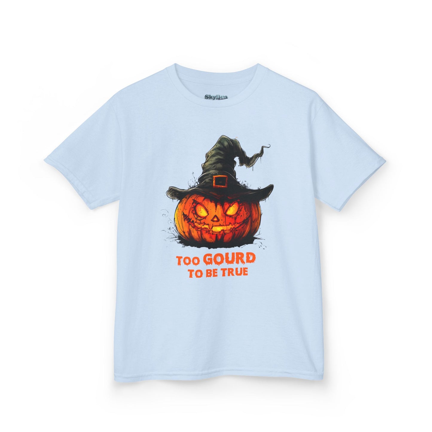Halloween Kids T-Shirt, Too Gourd to Be True Tee, Funny Pumpkin Shirt, Kids Halloween Costume, Fall Family Outing Outfit, Trick or Treat Tee