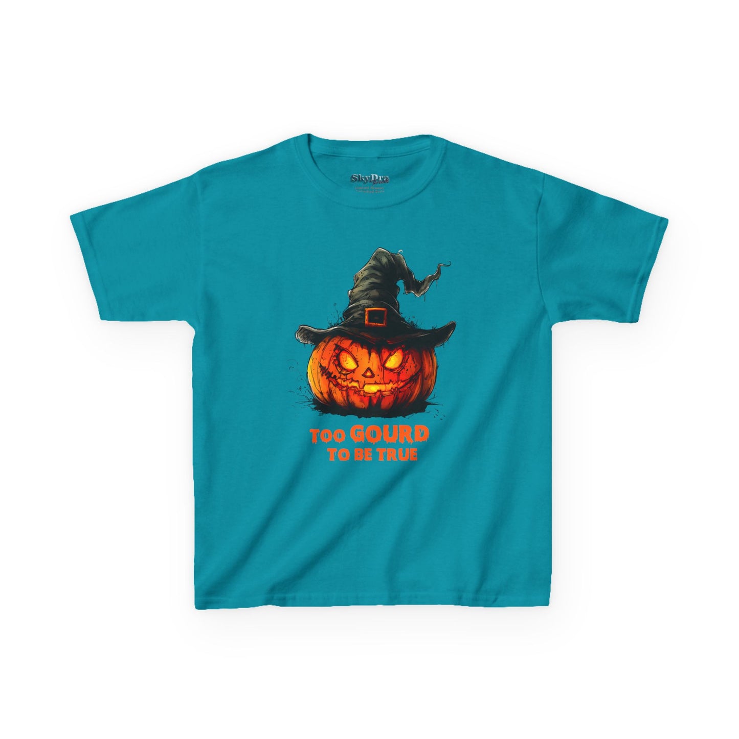 Halloween Kids T-Shirt, Too Gourd to Be True Tee, Funny Pumpkin Shirt, Kids Halloween Costume, Fall Family Outing Outfit, Trick or Treat Tee