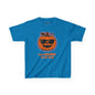 Trendy Halloween Vibes – Kids ‘Too Gourd to Be True’ Shirt for Fall Outings & Costumes