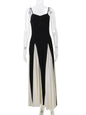 Elegant Patchwork Spaghetti Strap Long Dress for Women Fashion Sleeveless Backless Sexy Evening Maxi Dress Fashion