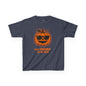 Trendy Halloween Vibes – Kids ‘Too Gourd to Be True’ Shirt for Fall Outings & Costumes