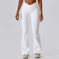 Leggings Flare Long Pants Women Solid Slim Fit Regular Splice Trousers Sheath Tight High Waist Pant Office Ladies Spring 2024